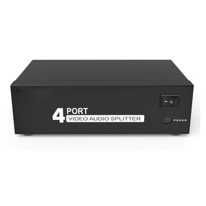 4 Way AV RCA <strong>Switch</strong>, 4 in <strong>1</strong> Out Composite Video L/R <strong>Audio</strong> Switcher Selector Box for DVD Player, SNES, N64, PS2/3 Game Consoles - Product Image 5