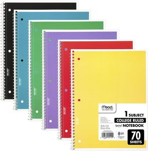 Cuaderno en blanco de papel grueso con gráfico en espiral multicolor personalizado de alta calidad MYWAY - Product Image 1