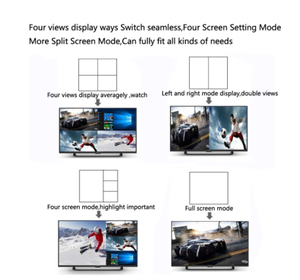 Stok yeterli stok SDI 4X1 HDMI çok görüntüleyici HDMI dört ekran gerçek zamanlı HDMI dikişsiz Switcher ile Multiviewer 1080p HD IR SDI anahtarı - Product Image 4