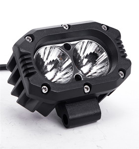 Rectangular LED Strobe Light Pods Dual Color Spot Beam With 6 <strong>Flash</strong> Modes <strong>Memory</strong> <strong>Function</strong> for Motorcycles Cars Boats - Product Image 1