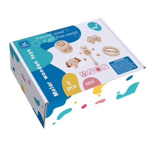Bebek ahşap el çan çıngırak diş kaşıyıcı seti oyunu eğitici aktivite eğlenceli oyuncaklar bebekler için - Product Image 6
