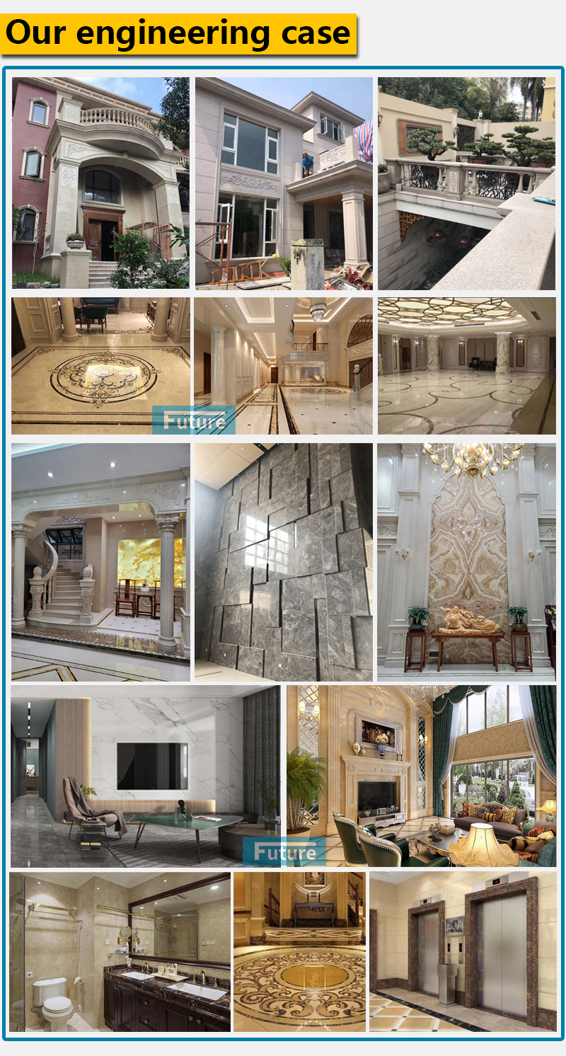 Italian carrara White marble Natural Stone big slab tile floor wall  stairs step vanity top countertop wall fireplace background