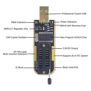 Originale CH341A 24 25 Series EEPROM Flash BIOS modulo programmatore USB + SOIC8 SOP8 Clip di prova per EEPROM 93CXX 25CXX 24CXX - Product Image 5