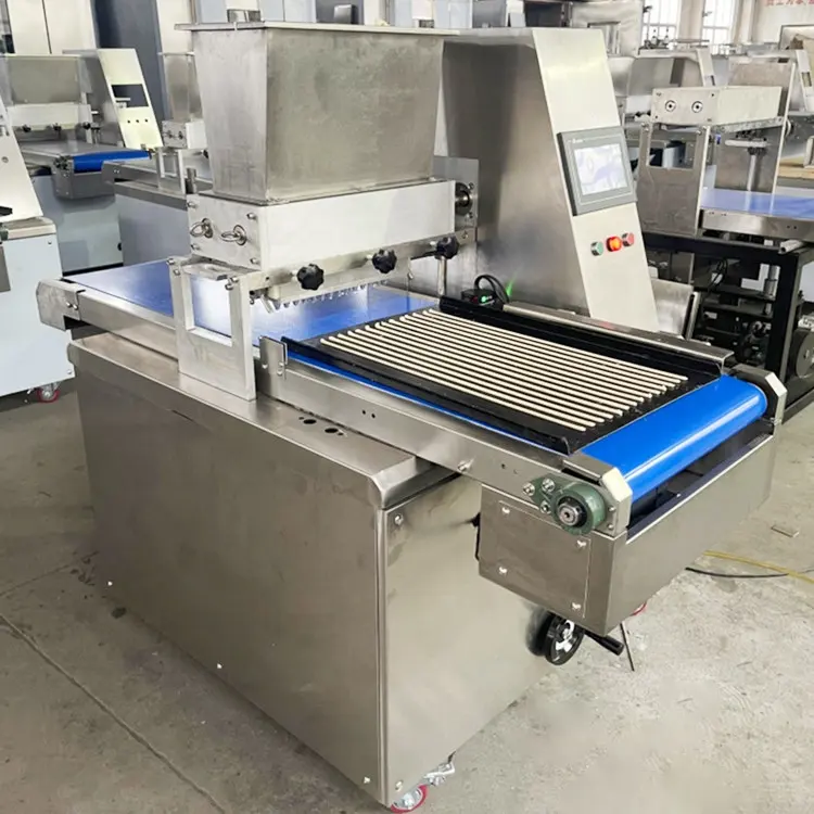 cheese stick puff pastry macarons cookie depositor grissini extruder drop forming make machine wire cut press for bakery