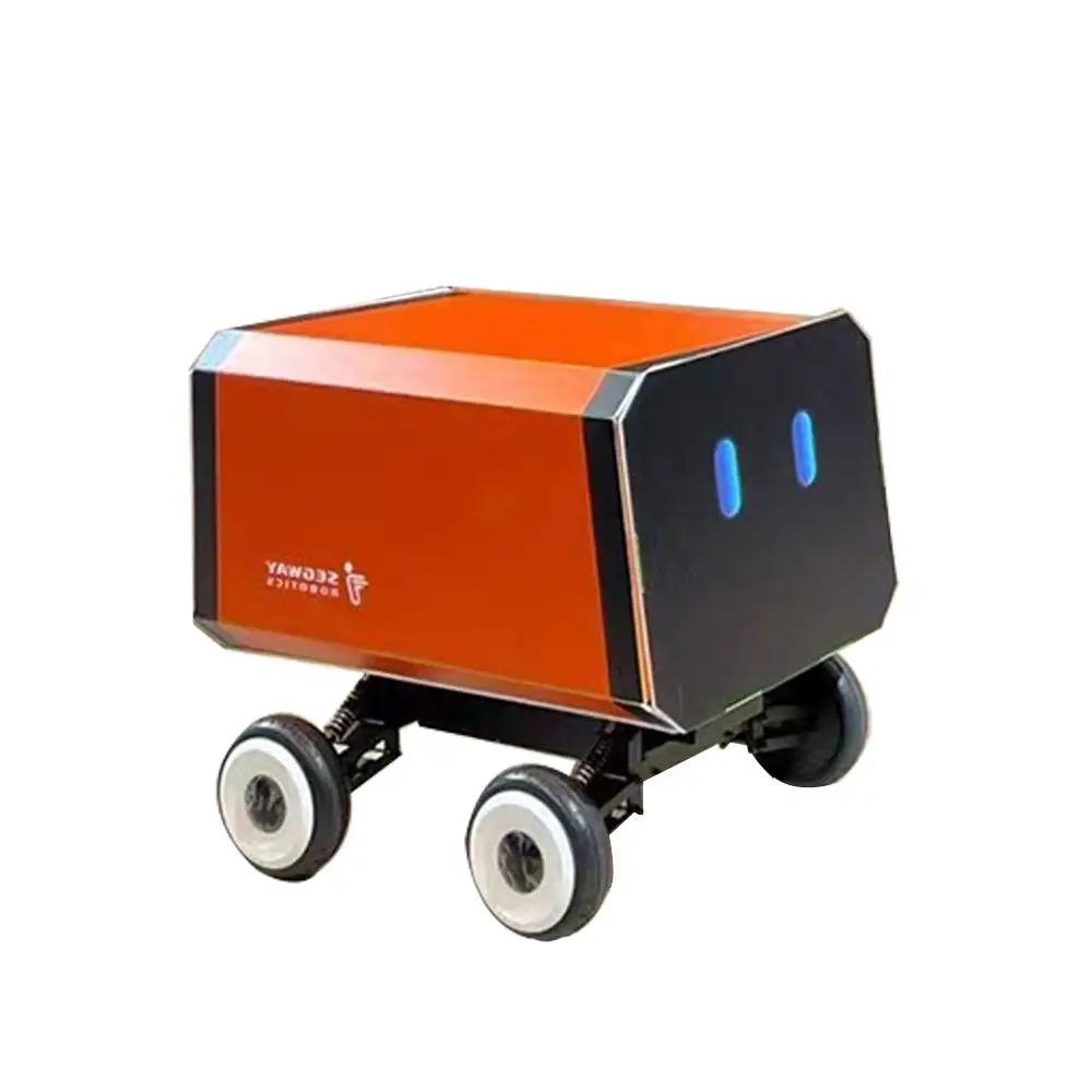 Portée de livraison Mini UGV Charge Utile Autonome Artificielle Intelligente 50kg Avec Robot de Livraison Radar Laser