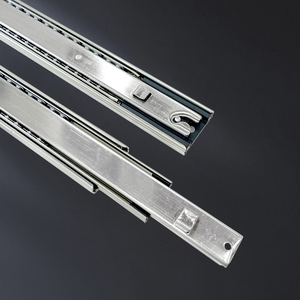 Tiêu Chuẩn Cao Mềm Đóng Ngăn Kéo Trượt Kính Thiên Văn Đẩy Mở 45Mm Đầy Đủ Mở Rộng Kênh Đường Ray Bóng Mang Tủ Ngăn Kéo Trượt - Product Image 6