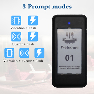 Daytech RP02 <strong>Queue</strong> Calling <strong>System</strong> <strong>Wireless</strong> Customer Buzzing Beeper Restaurant <strong>Queue</strong> <strong>Management</strong> <strong>System</strong> with Flash Light Vibration - Product Image 5