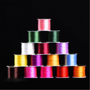 Pulsera de cuentas de cristal DIY, cuerda elástica de cuentas de cristal, accesorios de línea, 50M - Product Image 1