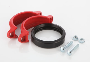 Rãnh mặt bích khuỷu tay Mũ bộ điều hợp khớp nối Lập Dị chế tạo thép sơn màu cam sơn lửa sắt bảo vệ phụ kiện <span class=keywords><strong>ul</strong></span> <span class=keywords><strong>FM</strong></span> - Product Image 6