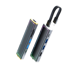新しいスタイルRGB 5-in-1 USB Cハブ4K60HZ USB3.0/USB2.0 PD100Wマルチポートアダプター1000Mbpsラップトップおよびその他のデバイス用イーサネット - Product Image 6