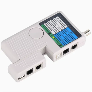 Probador de Cable remoto Fibertel TJ04C4CT1-Rango de prueba de 100m, RJ45/RJ11/Coaxial para detección de fallas de red y mantenimiento de telecomunicaciones - Product Image 1