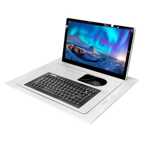 会議システムモニターフリッパー電動フリップアップLCDモニターリフト隠しコンピューターモニターリフト (リモコン付き) - Product Image 1
