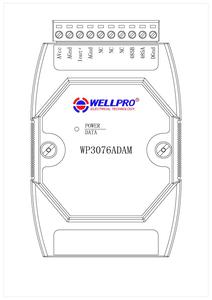 WP3076ADAM 0-20mA/4-20mA <strong>Analog</strong> Output <strong>Module</strong> Current signal Source MODBUS Communication WP3076ADAM