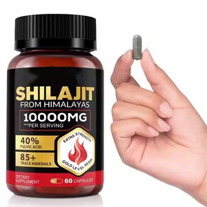Grosir alami organik kapsul Shilajit Label pribadi Resin Shilajit murni kapsul suplemen diet kesehatan Himalaya - Product Image 1