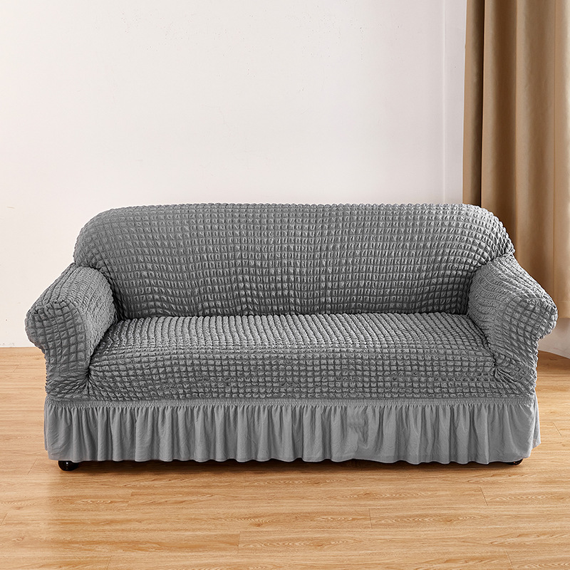 Burbuja gasa falda dobladillo-Gris plata