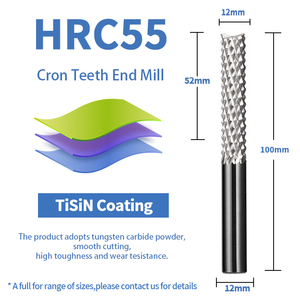 HANDERK CNC工具用コーンエンドミル未コーティング固体カーバイドコーンフライスカッターカスタマイズ - Product Image 2