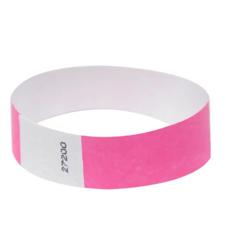 manufacturer waterproof cheap festival rainbow wrist band tyvek paper blank wristband count bracelet for events