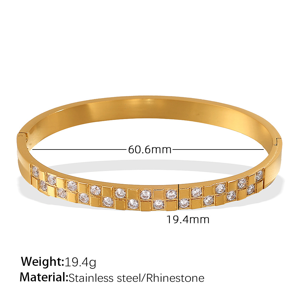 SZ212WEG White Diamond Gold Bracelet