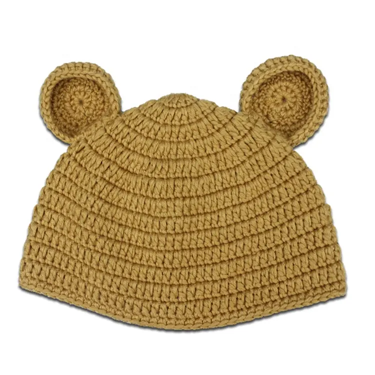 Bonnet tendance pour bébé, nouveaux chapeaux mignons et amusants, pour enfants, fait à la main, accessoire Unique, crocheté