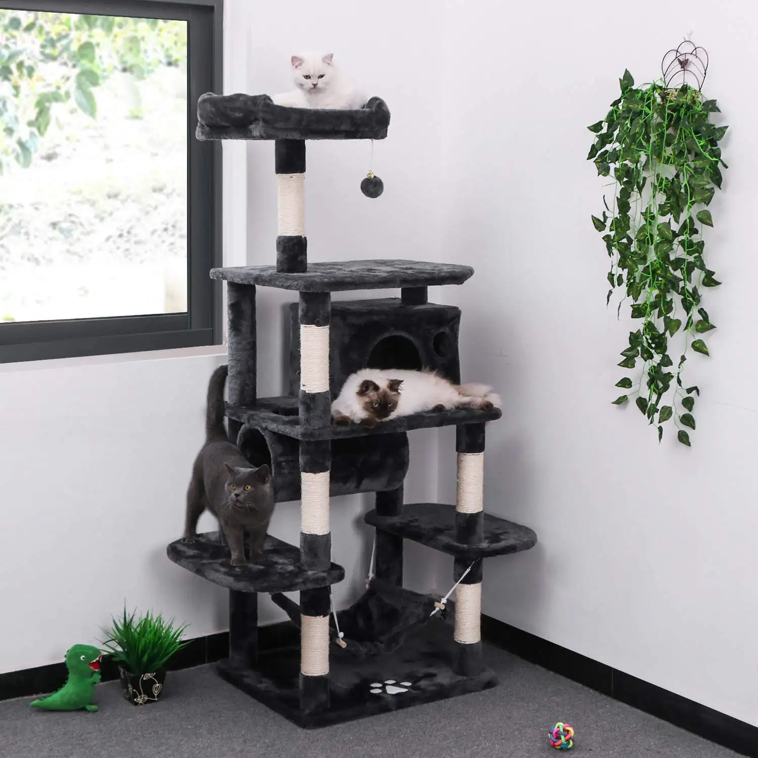 Tower Tall Modern Scratching Large Stylish Simple Furniture Corner cat tower Shaped Cat Tree