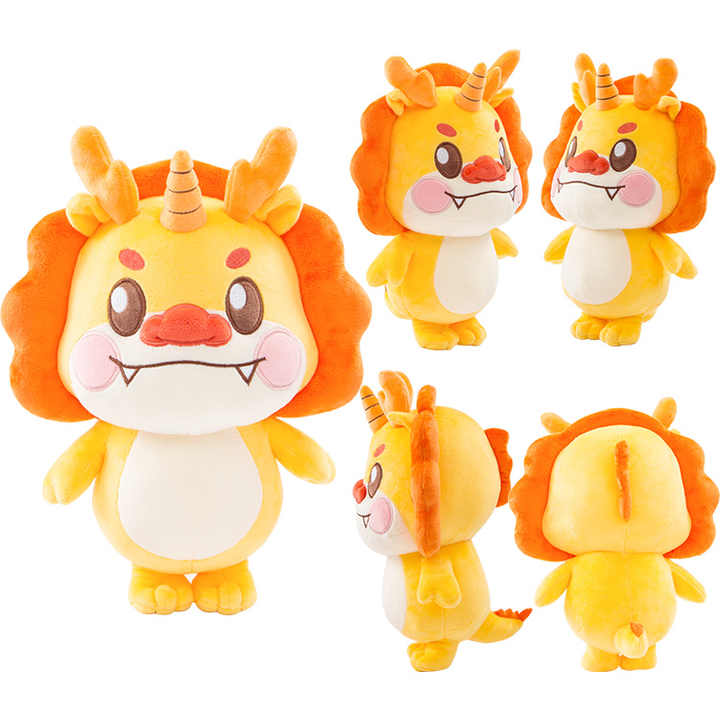 Poupée en peluche vent chinois mignon personnalisé dragon souhait jouet en peluche dragon chanceux de bon augure