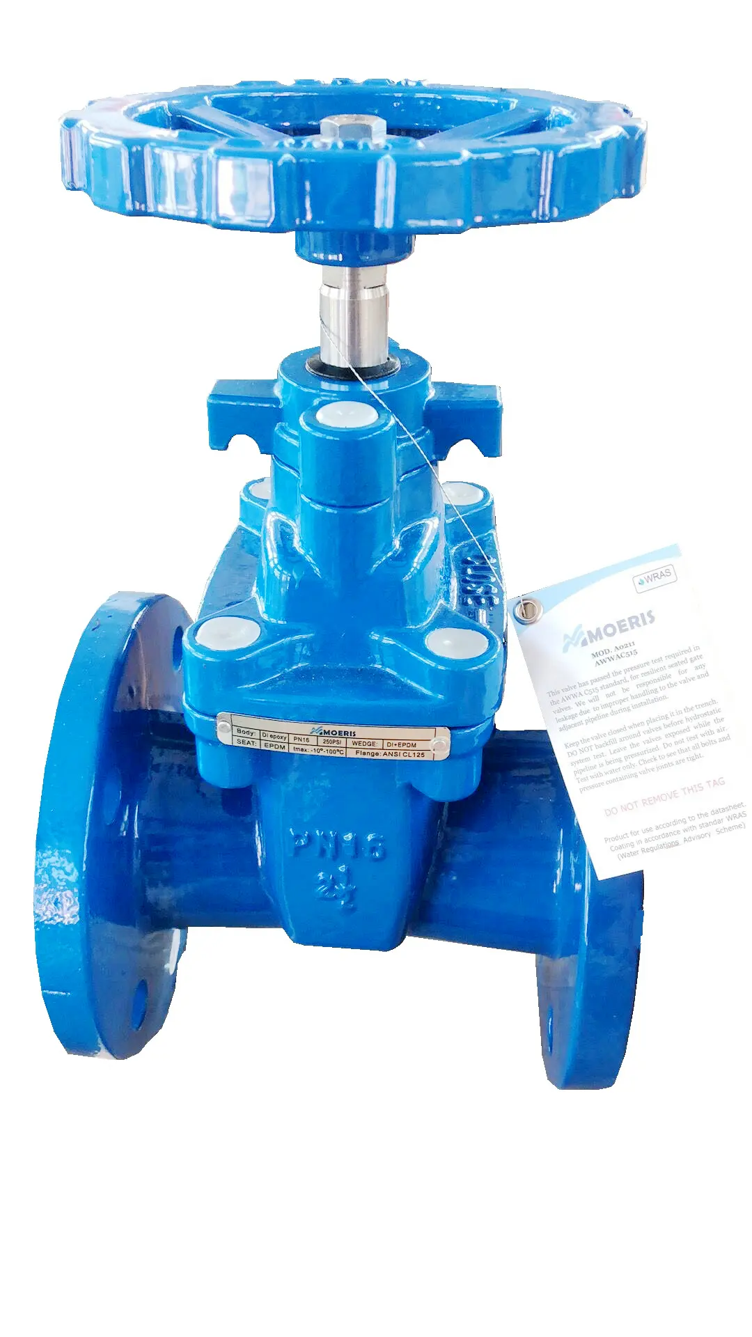 Válvula de compuerta forrada de goma DN40-DN1000, para aplicación de agua, certificación CE