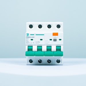 63A Disyuntor de corriente residual PA66 Miniatura MCB/RCBO/RCB Disyuntor de CA de disparo rápido - Product Image 1