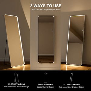 Pantalla táctil inteligente con iluminación regulable de 3 colores personalizada, salón de belleza de gran tamaño con luz Led de pie - Product Image 5