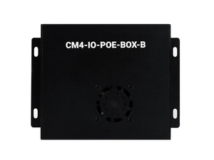 CM4-IO-POE-BOX-B,PoE Mini-Computer (tipo B) basato sul modulo di calcolo Raspberry Pi 4 (non incluso), custodia in metallo, con ventola di raffreddamento