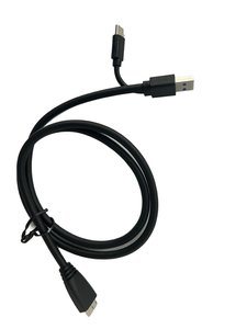 <strong>2</strong>-in-1 High-<strong>Speed</strong> <strong>USB</strong> <strong>3</strong>.0 Data &amp; Charging Cable Durable PVC-Type-C &amp; <strong>USB</strong>-A to Micro-B 5Gbps - Product Image 3