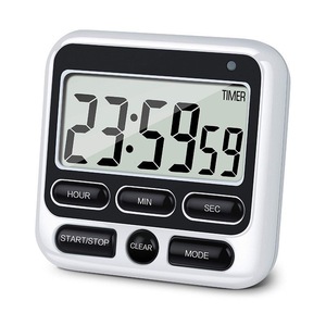 Timer da cucina con schermo digitale ampio Display Timer digitale cottura quadrata conto alla rovescia sveglia orologio cronometro per dormire - Product Image 1