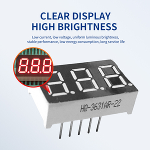 Source Factory Custom 0,36 Zoll Common Cathode Anode 7-Segment-LED-Anzeige 3-stellige LED-Digitalrohr-Segment anzeige - Product Image 4