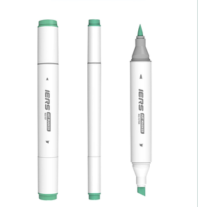 Set di pennarelli a punta doppia a 48 colori con Logo personalizzato IERS pennarelli a base di alcol e punte a scalpello per il disegno artistico