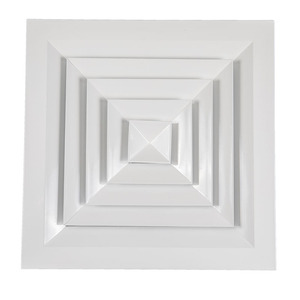 450*450mm Aluminum <strong>Ceiling</strong> Square Four Deflection <strong>Diffuser</strong> With Volume Control Damper Square <strong>Air</strong> <strong>Diffuser</strong> - Product Image 1