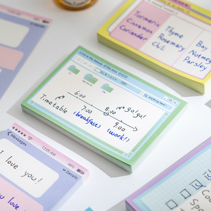批发80支/张多色便签易贴自贴便签本学校用品迷你记事本有货 - Product Image 4