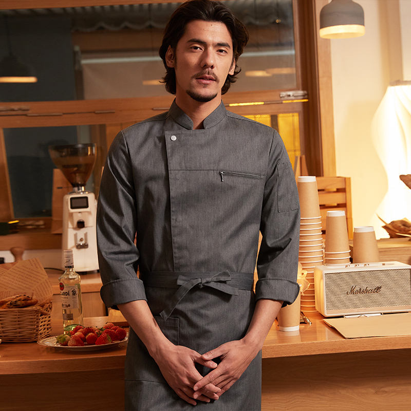 Top gris à manches longues