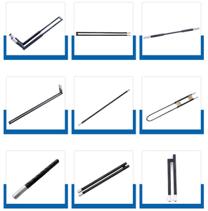 องค์ประกอบความร้อนรูปแท่งซิลิกอนคาร์ไบด์ I U ชนิด1400C 1500C อุณหภูมิสูง