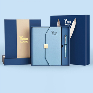 थोक लक्जरी व्यवसाय उपहार सेट पेन और बोतल प्रचार लक्जरी वस्तुओं के साथ अनुकूलन योग्य नोट बुक - Product Image 5