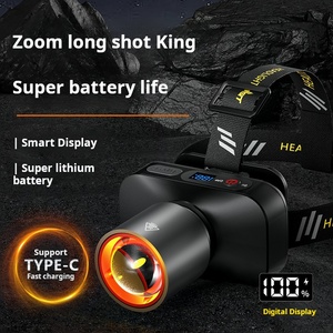 Đèn pha LED thu phóng siêu sáng xinsite có thể sạc lại và di động chống nước với màn hình pin xoay - Product Image 6