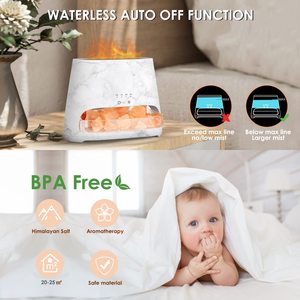 Aroma <strong>Diffuser</strong> with Flame and Himalaya Salt with 200ml Capacity - Product Image 2