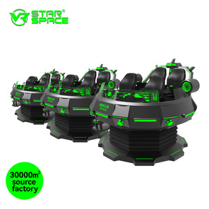 VR Star Space Play Station เครื่องจำลองยานอวกาศ5เครื่องจำลอง9D เสมือนจริงเครื่องจำลองมายากล4ที่นั่ง360 UFO VR - Product Image 3