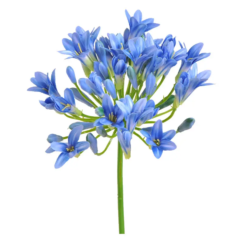 Table Centerpiece Wedding Decoration Artificial Silk Single Stem African Agapanthus Lily For Home Decor