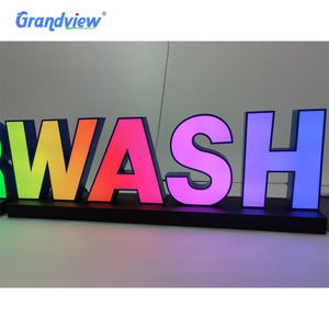 Tùy chỉnh từ thư signage 3D <span class=keywords><strong>LED</strong></span> thắp sáng kỹ thuật số cửa hàng đăng ngoài trời RGB đầy đủ màu sắc <span class=keywords><strong>LED</strong></span> thay đổi thư quảng cáo RGB Đăng - Product Image 2