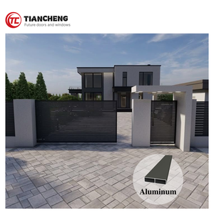 Cửa trượt nhôm tự động-Thiết kế hiện đại cổng vào đường lái xe hạng nặng với hệ thống an toàn - Product Image 1