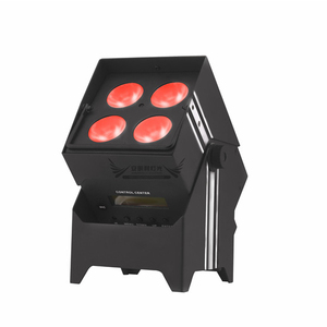 แบตเตอรี่ไร้สาย LED PAR 4pcs 18W RGBWUV 6 in 1 LED uplights WiFi Control - Product Image 1