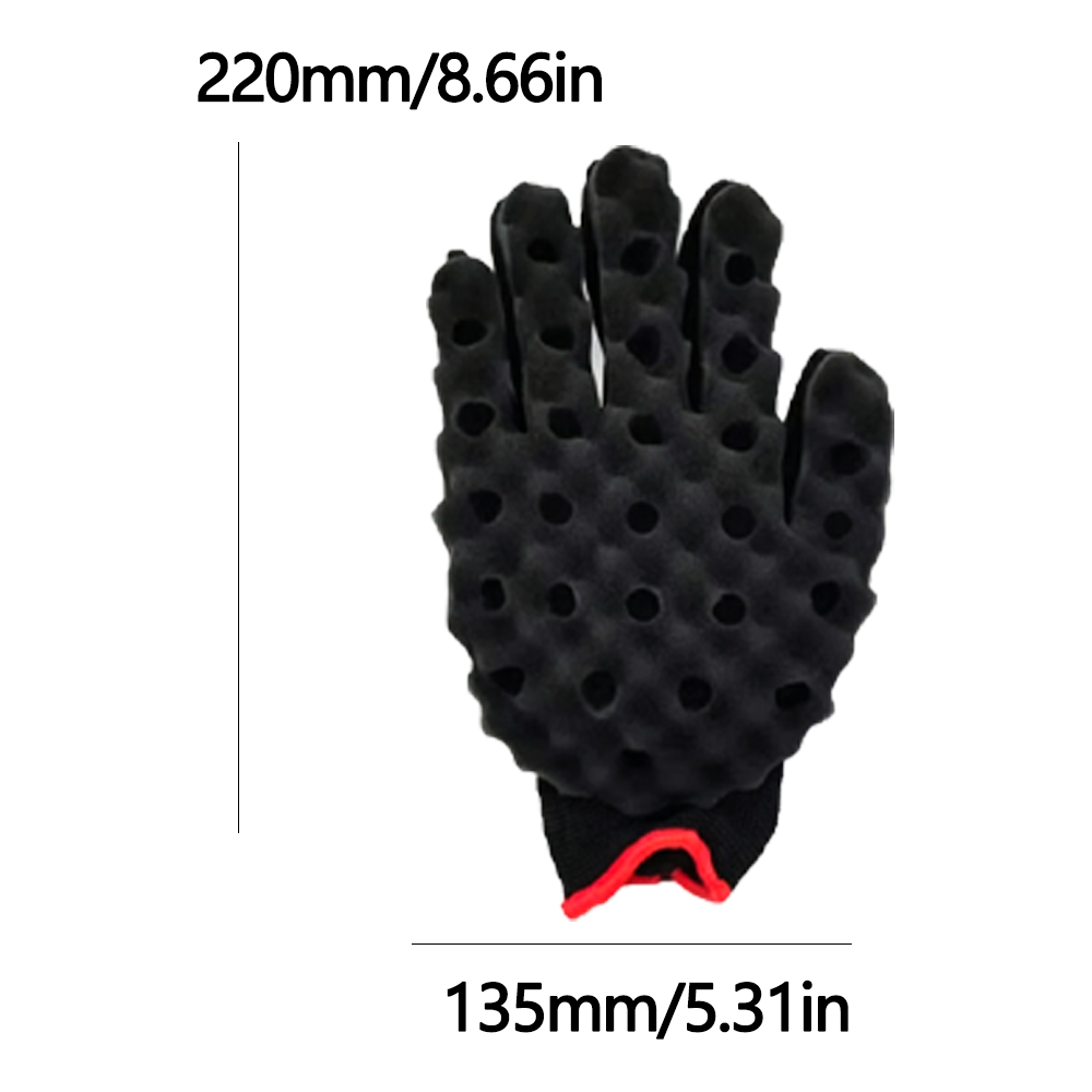Black-Single-sided perforated glove (single piece)