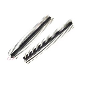 2x40 Pin doppia fila maschio 2.54mm passo ad angolo retto connettore connettore 2x40 Pin 2*40 40 p 40 Pin per scheda Pcb Arduino