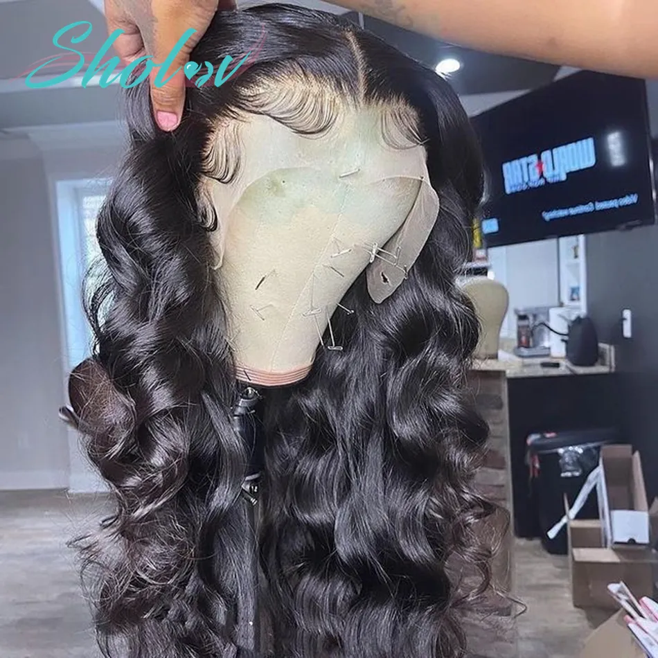 Hair Product For Black Women Pre Plucked Raw Virgin Cuticle Aligned Swiss Mink Brazilian Human Hair Body Wave Lace Front Wig