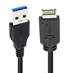 แผงด้านหน้า USB 3.1ประเภท E ชายกับ USB 3.0ประเภท A ชายสาย50ซม. เมนบอร์ดคอมพิวเตอร์สายลวด - Product Image 2