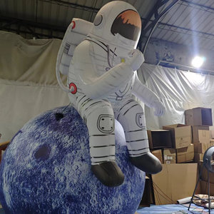 Custom Glow-in-the-<strong>dark</strong> Inflatable <strong>Moon</strong> Landing Model, Airtight PVC Inflatable Model, Astronaut <strong>Moon</strong> Landing Inflatable Model - Product Image 4